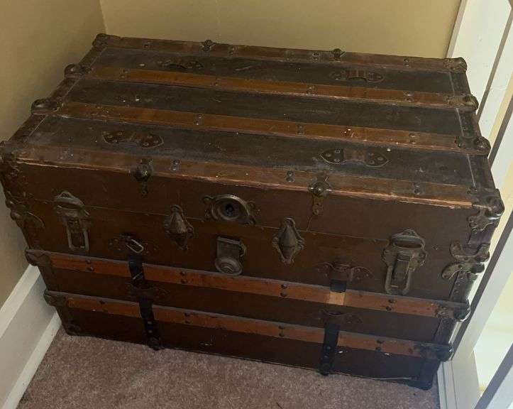 Wooden Travel Trunk image