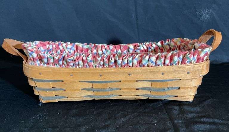 Longaberger Handwoven Basket with Liner image