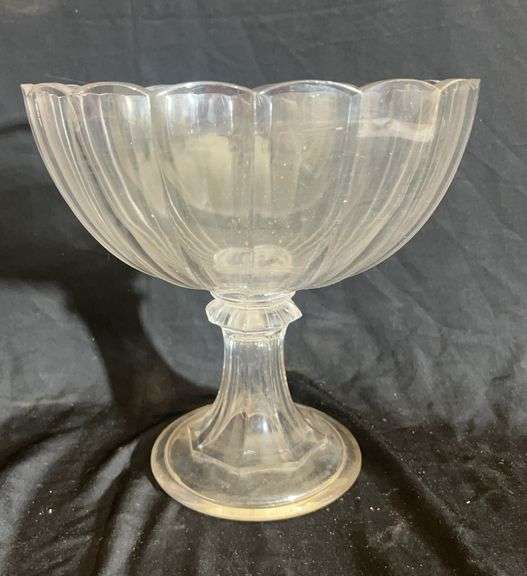 Clear Glass Pedestal Bowl image