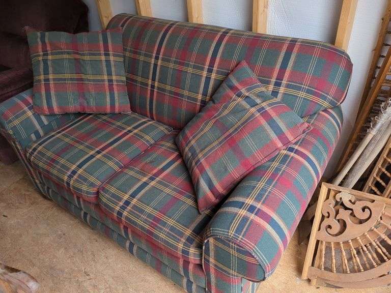 Plaid Upholstered Sofa image