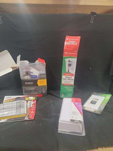 Doorbell, Stud Finder, Toilet Fill Valve, Lockset, and Wallplate image