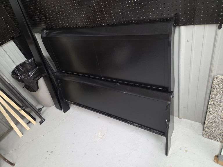 Black Headboard, Footboard, and Bed Frame image