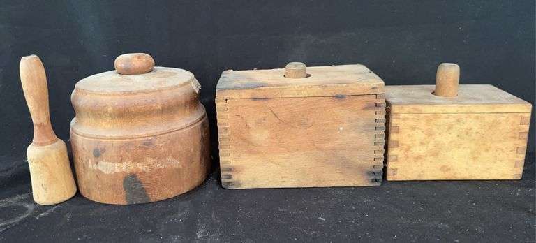 Wooden Butter Mold and Press Assortment image