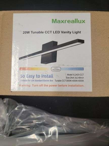 Maxrealux 20W Tunable CCT LED Vanity Light image
