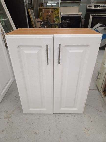 White Cabinet with Two Doors image