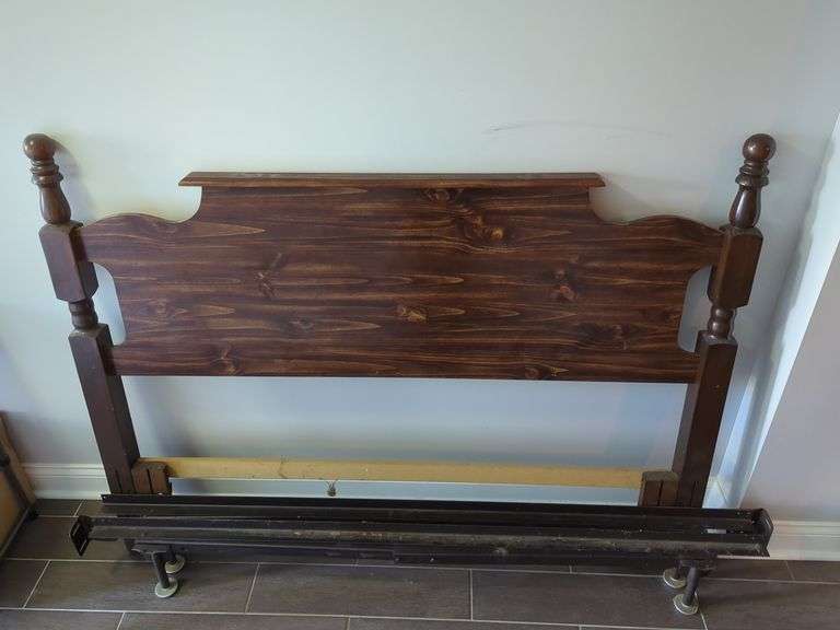 Wood Headboard with Frame image