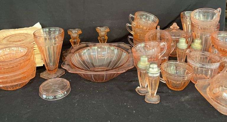 Pink Depression Glassware Collection image