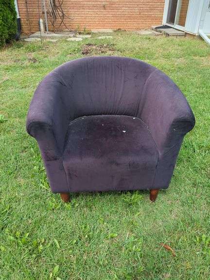 Plush Purple Armchair image