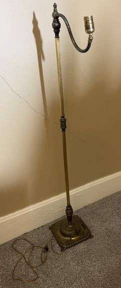 Ornate Brass Floor Lamp image
