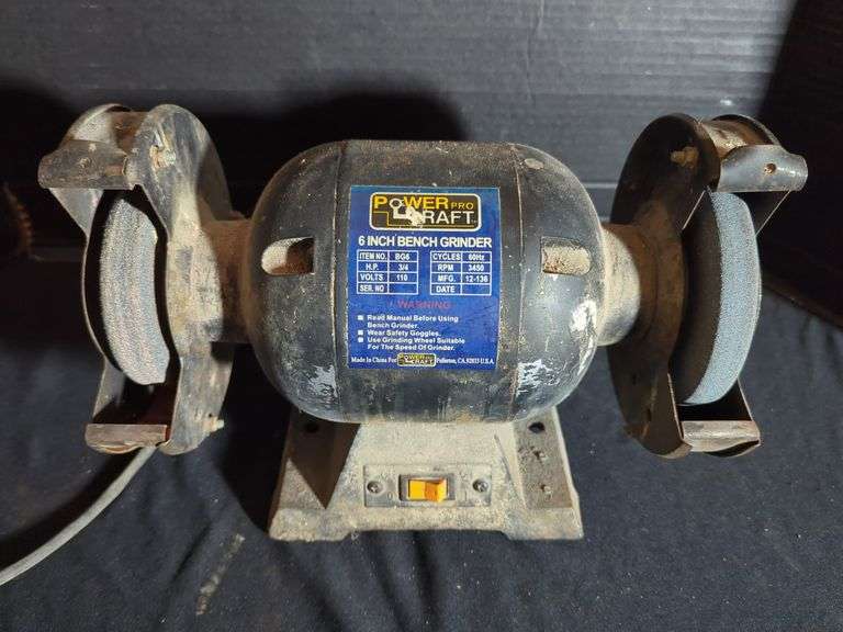 Power Pro Craft 6 Inch Bench Grinder BG6 image