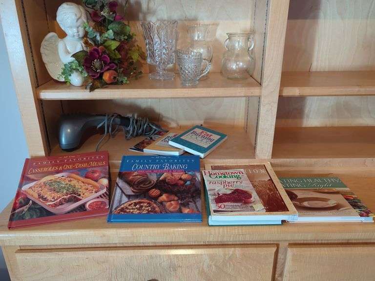 Books, Glassware and Homedics Massager image
