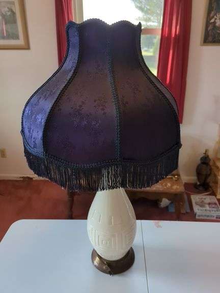 Decorative Lamp with Purple Shade image