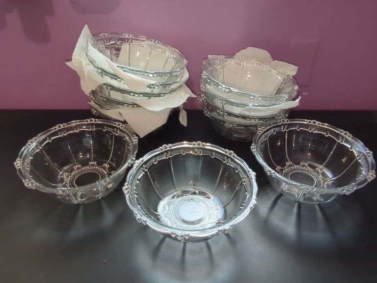 Set of Eight Glass Bowls image