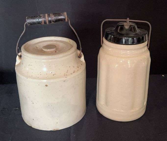 2 Stoneware Jars image