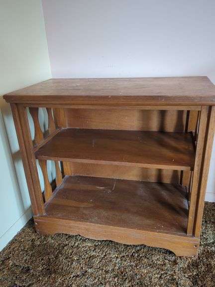 Wooden Shelf Unit with Two Shelves image