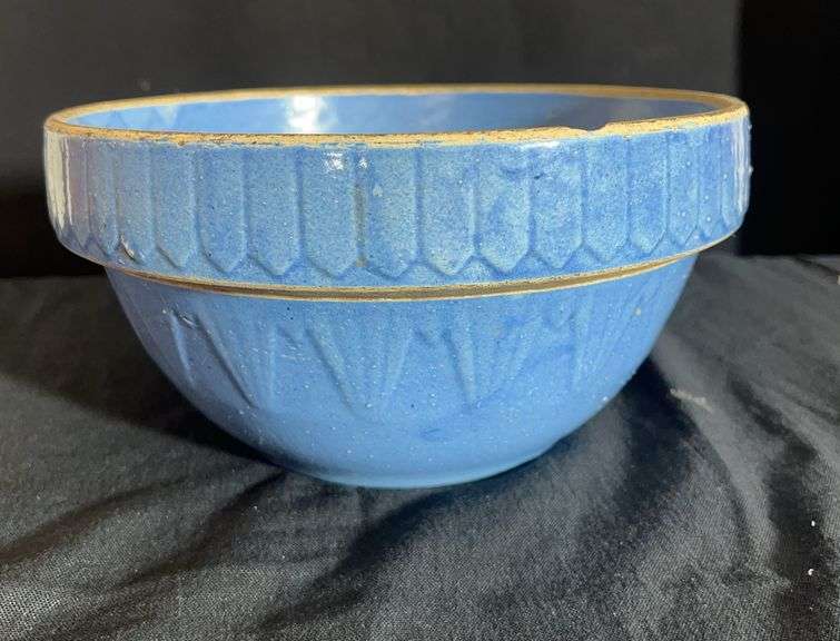 Blue Stoneware Mixing Bowl image