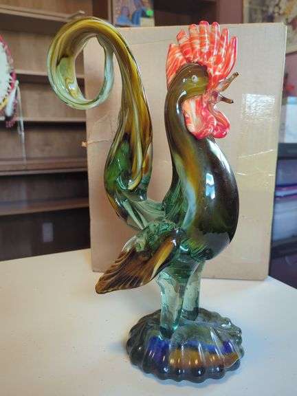Figural Glass Rooster image