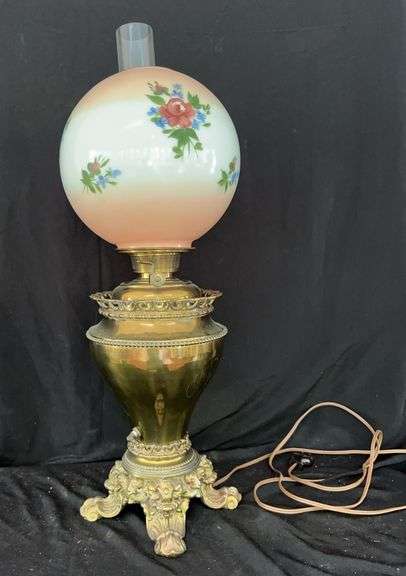 Ornate Brass Table Lamp image