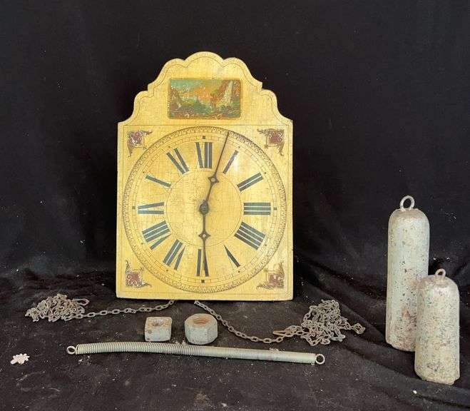 Clock with Weights and Components image