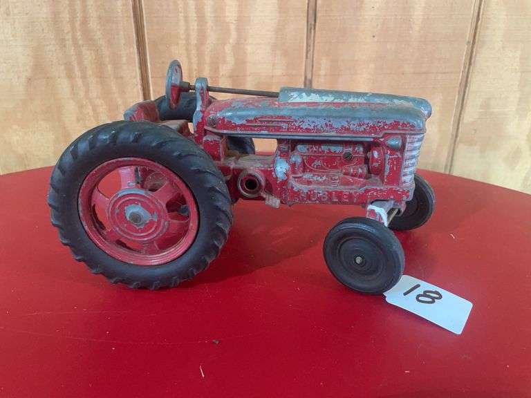 Hubley Red Tractor Toy