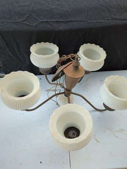 Vintage Style Five-Arm Ceiling Light Fixture image