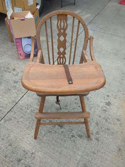 Wooden High Chair image