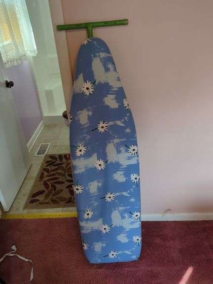 Folding Ironing Board with Floral Patterned Cover image