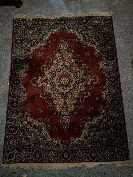 Red Patterned Area Rug image