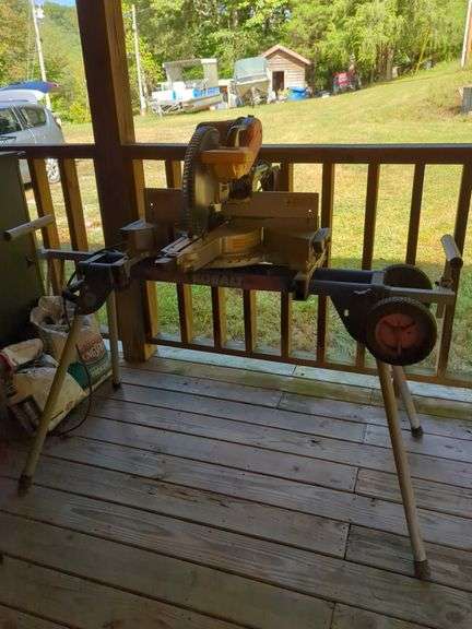 DeWalt Compound Miter Saw with Kobalt Miter Saw Stand image