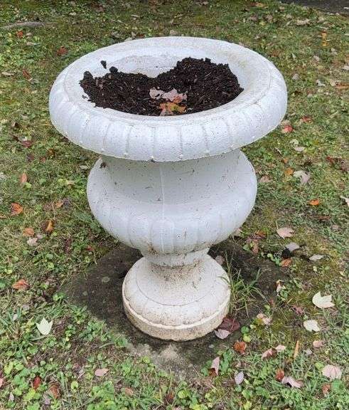 White Decorative Urn Planter image