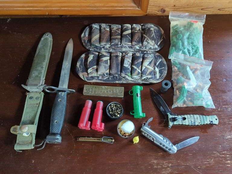 Bayonet, Knives, and Hunting Accessories Group image