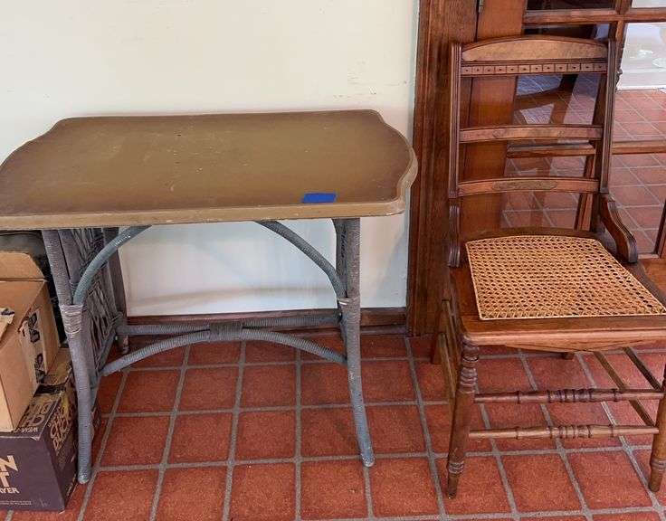 Wood Chair and Small Table image