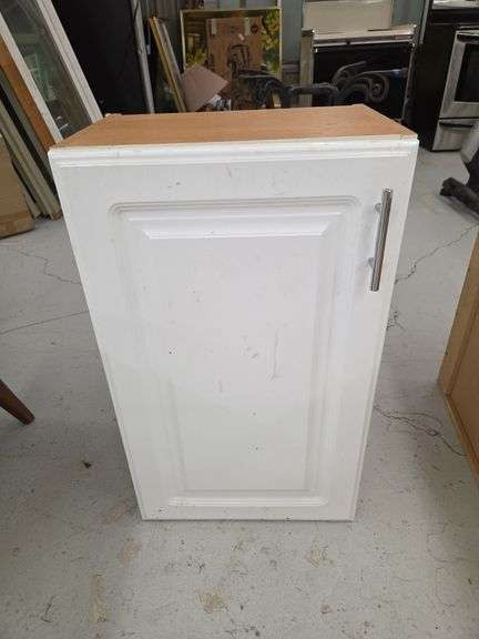 White Kitchen Cabinet with Door image