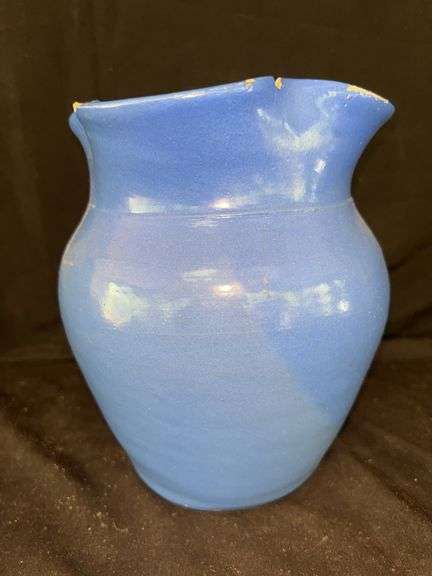 Bybee Blue Glazed Ceramic Vase image