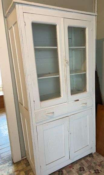 White Painted Kitchen Hutch image