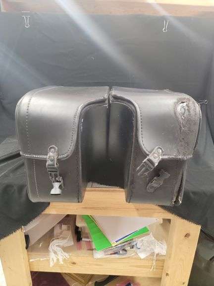 Black Motorcycle Saddlebags image