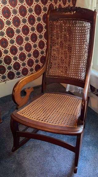 Wood Framed Rocking Chair image