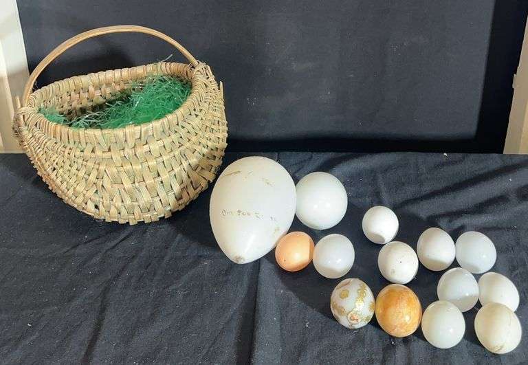 Decorative Egg Collection with Basket image