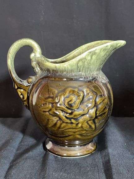 Hull Pottery Brown Drip Glaze Pitcher image