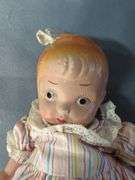 Vintage Composition Doll Assortment Including Effanbee 12" Patsy Jr Doll And More, Qty 4 , Range In Size From 8" To 10"