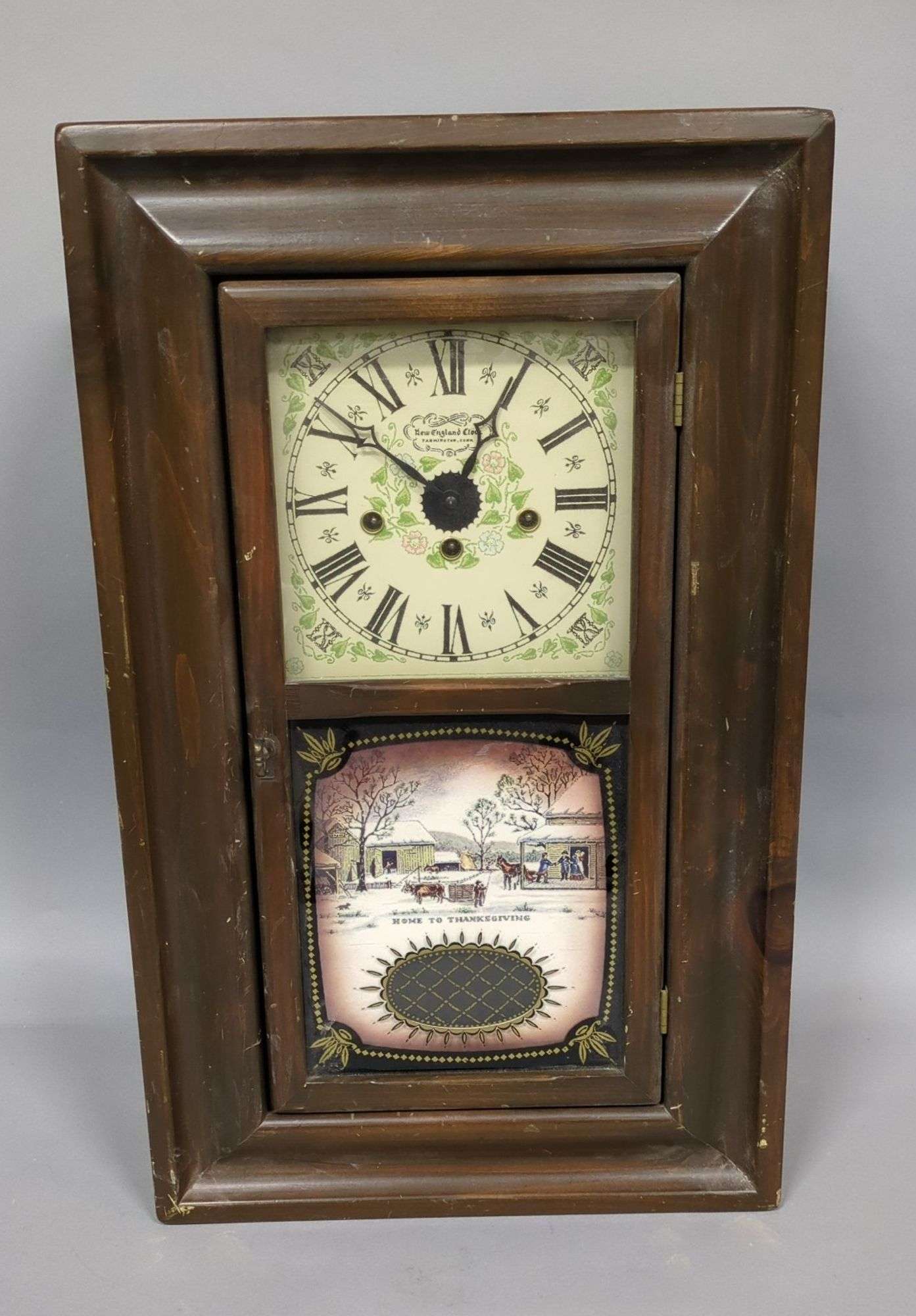 風景画 サイン入り L. Meslay エッチング刻印 Westminster Rhythm CMH755NR06 Preston Chiming Wall Clock - The Clock Depot