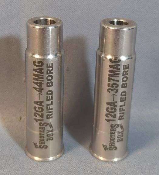 The Shooters Box 12 ga To 357 Mag Rifled Bore, And Shooters Box 12 ga To 44 Mag Rifled Bore image