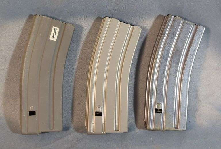 5.56mm Metal Mags, Qty 3, Includes Colt-AR15, B.F.I., And Unbranded image