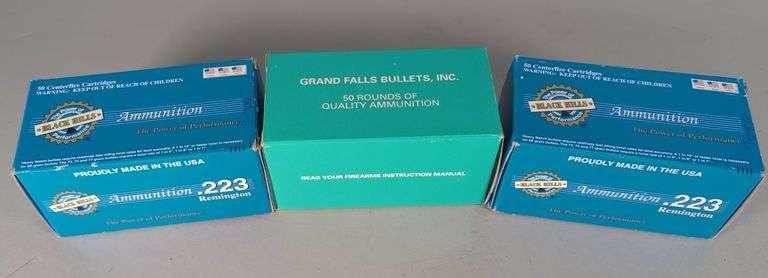 Black Hills Ammunition And Grand Falls Bullets .223 Rem Ammo, Approx 150 Rds, Local Pickup Only image