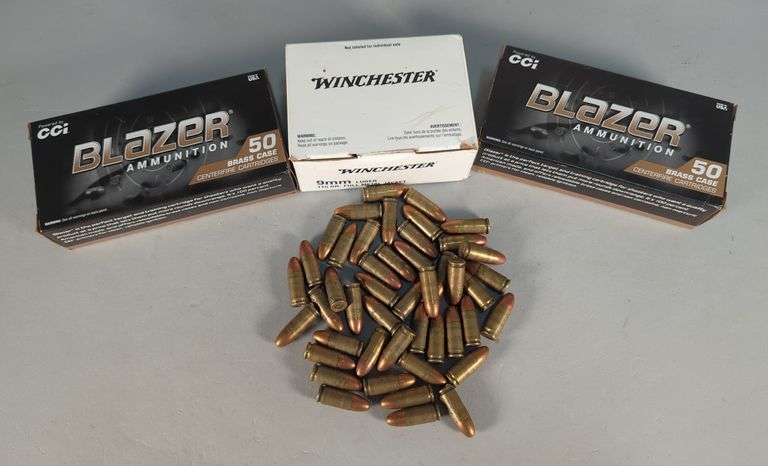 CCI Blazer, Winchester, And Loose 9mm Luger Ammo, Approx 246 Rds, Local Pickup Only image