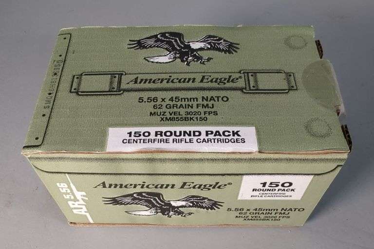 American Eagle 5.56x45mm Nato Ammo, Approx 150 Rds, Local Pickup Only image