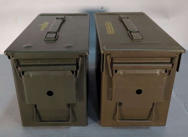 Metal Ammo Cans, 7.5" x 12" x 6", Qty 2 image