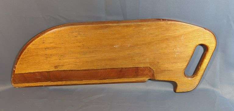 Authentic Wood Sailboat Rudder, Approx 29" x 11" image