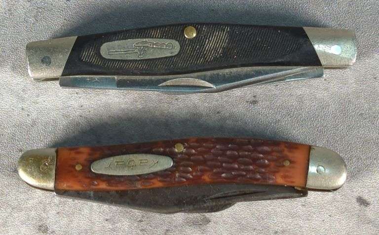 Buck 303+ 3-Blade Pocket Knife, Longest Blade 2.5", And Kabar 1031 3-Blade Pocket Knife, Longest Blade 2.25" image
