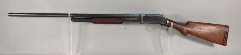 Winchester 1897 12 ga Pump Action Shotgun SN# 186391, Pump Release Button Inconsistent image